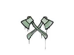 Sealed Graffiti | X-Axes (Cash Green)