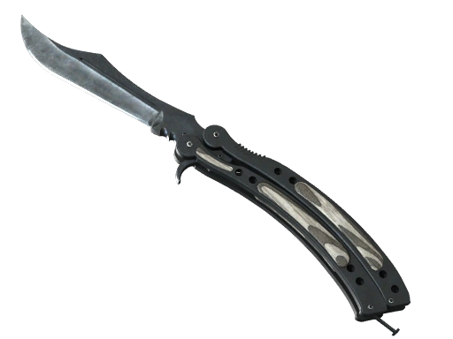 ★ Butterfly Knife | Black Laminate (Factory New)
